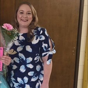 Blue flower dress
